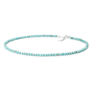 Colier Haolit Turcoaz cu argint DiAmanti 202-48-G (Argint 925‰ 0,6 g.)